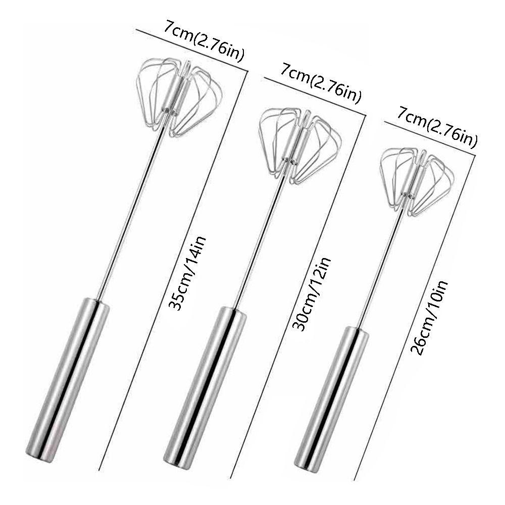 Versatile Semi-Automatic Whisk Multi-size Rotary Whisk Blender Durable Hand Push Egg Beater  Egg