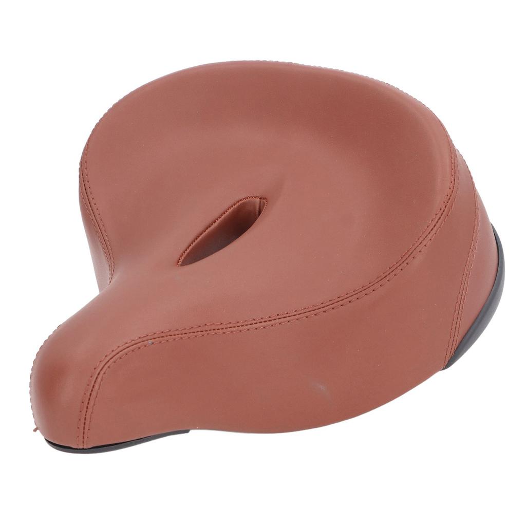 Comfortable Bike Seat for Women Men PVC Leather Shock Absorbing Foam Padded Bike Saddle Cushion Replacement for Mountain Road Bike