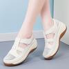 Women's Chunky-Soled Sandals 2025 New Arrival Summer Versatile Velcro-Closure Perforated Shoes Soft-Soled Comfortable Mom Shoes
