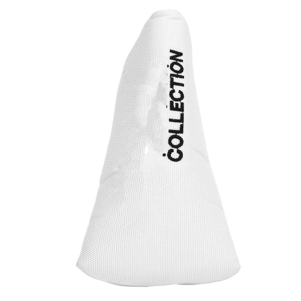 Golf Club Head Covers Nylon Abrasion Proof Golf Putter Protective Headcover for Competitions Travels Women Use White