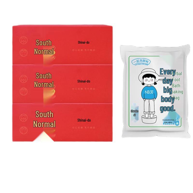 Набор: Пластырь на пупок и ванночка для ног Zhen Ai Tang Nan Huaijin