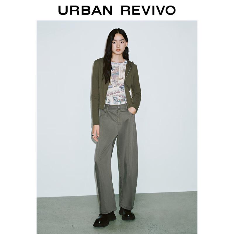 UR Women's 2025 Spring Hooded Drawstring Short Jacket