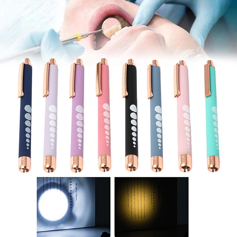 Mini Medical Pen Light Portable LED Flashlight Mini Torch White Yellow Light For Doctor Nurse Diagnosis Measurements Penlight