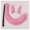 Long Furry Fox Tail Ears Hair Clips Set Anime Cosplay Costume Props Lolita Animal Cat Tail Fursuit Plush Tail Faux Fur Haripins