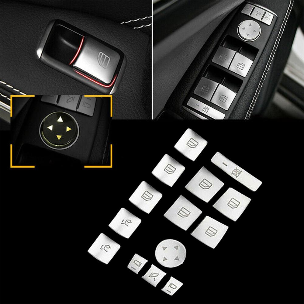 Car Door Armrest Window Switch Button Cover For Mercedes Benz E C-Class GLK