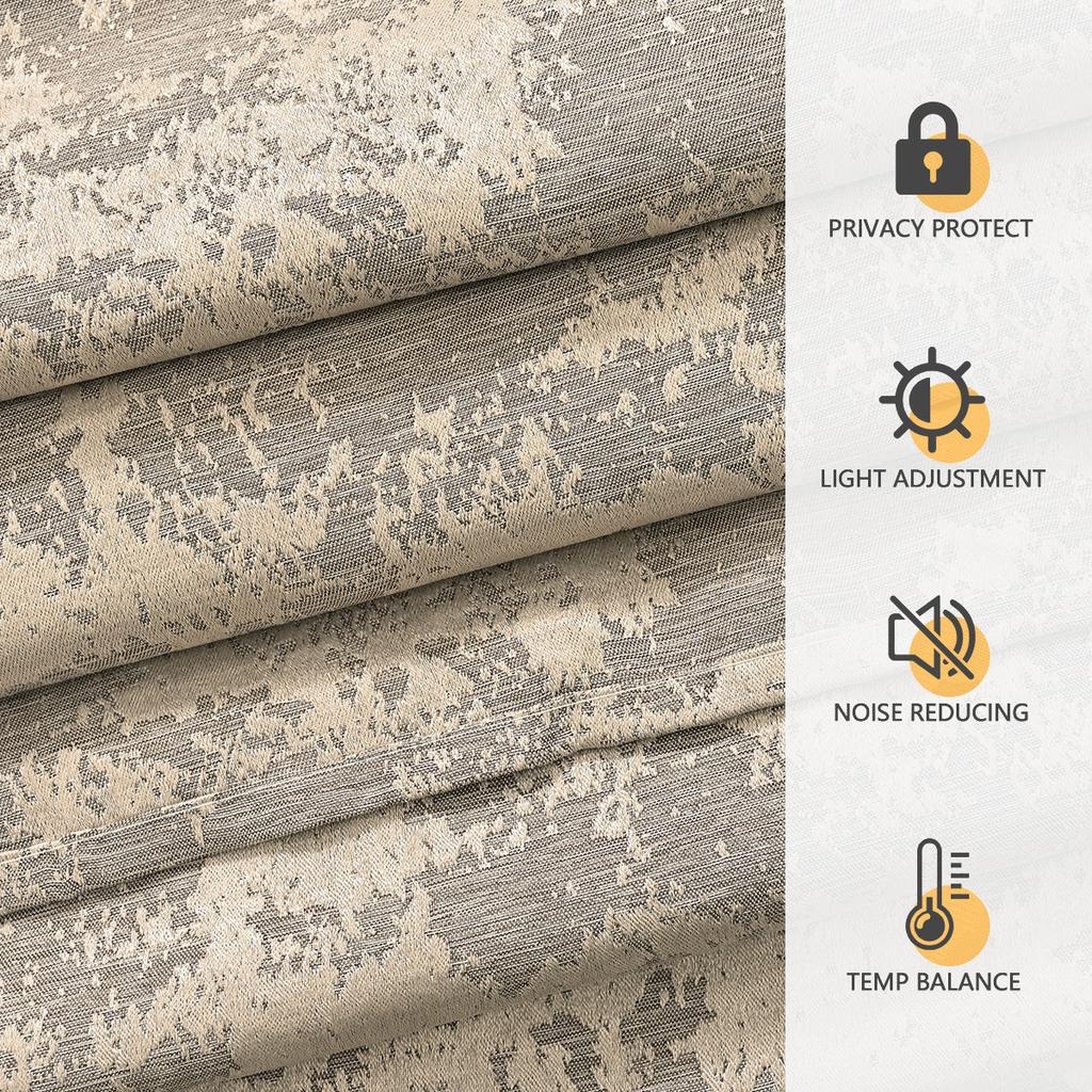 2025New Blackout Curtains with Eyelets for Bedroom, Sunshade Curtains, Thick Curtains