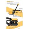 A333 Handheld Sealless Steel Strapping Tool High-strength Alloy Steel Band Packing Tool Portable Steel Strip Strapping Machine