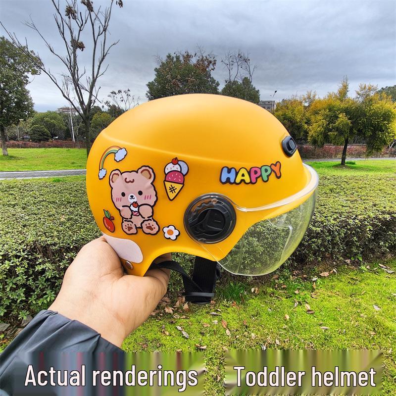 3C Certified Children's Universal Helmet - Four Seasons, Boys & Girls, Electric/Battery Cars, Summer Half Helmet