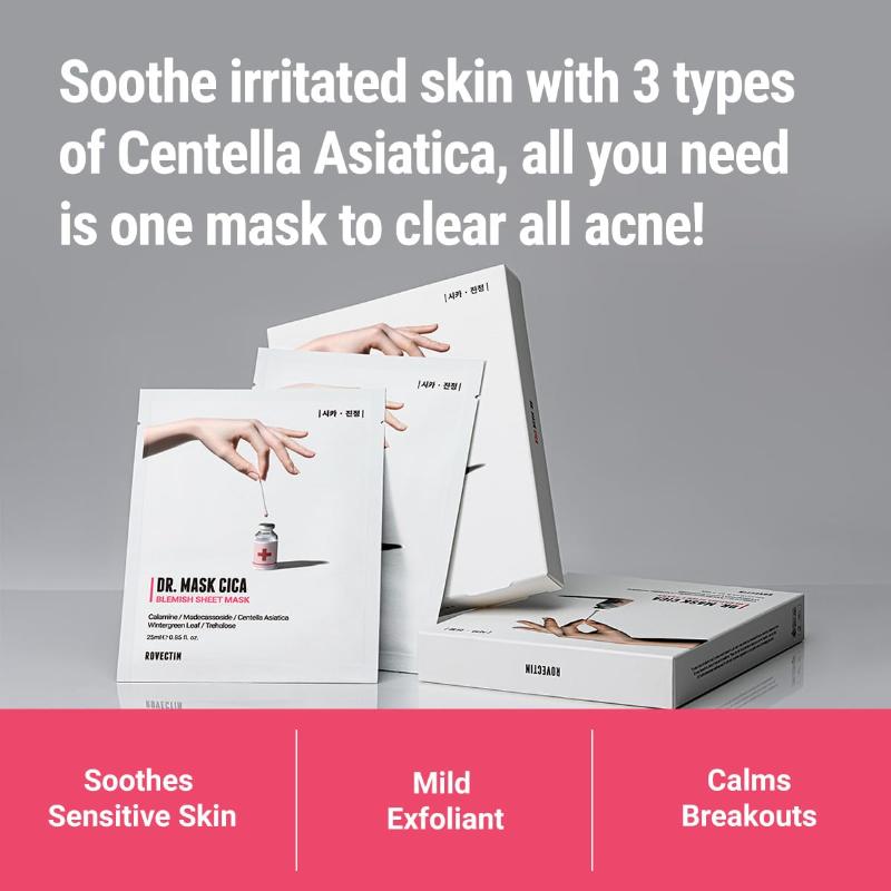 [Rovectin] *renewal* Skin Essentials Dr. Mask Cica (5ea)