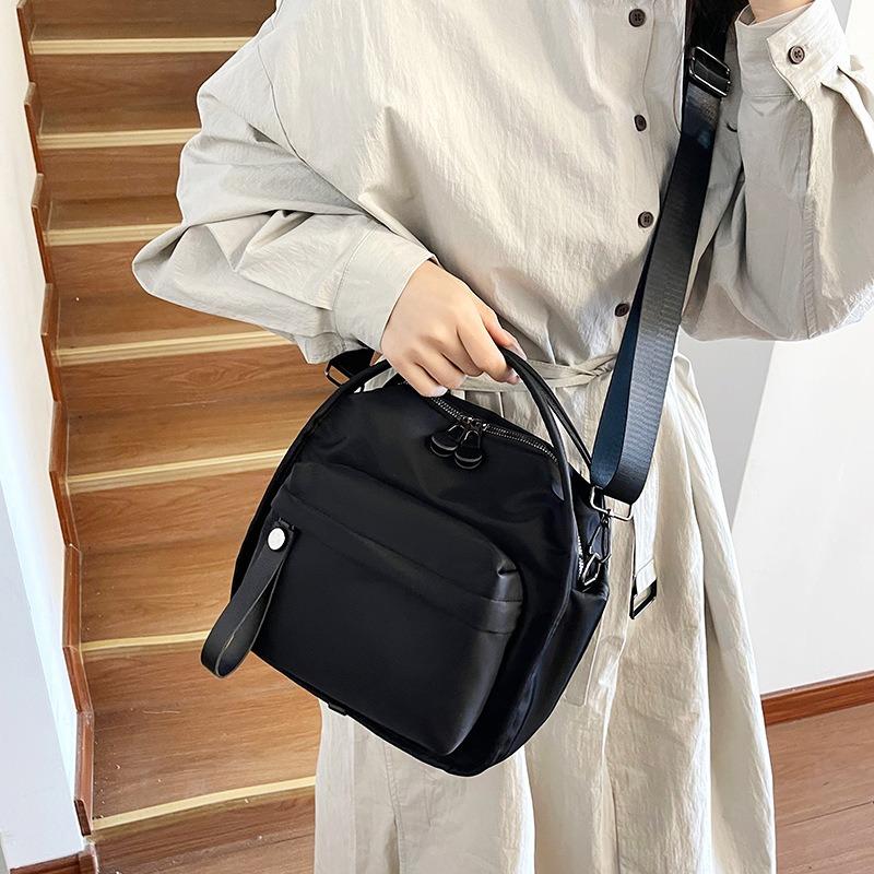 Casual multilayer messenger bag spring new fashionable versatile texture simple portable shoulder bag