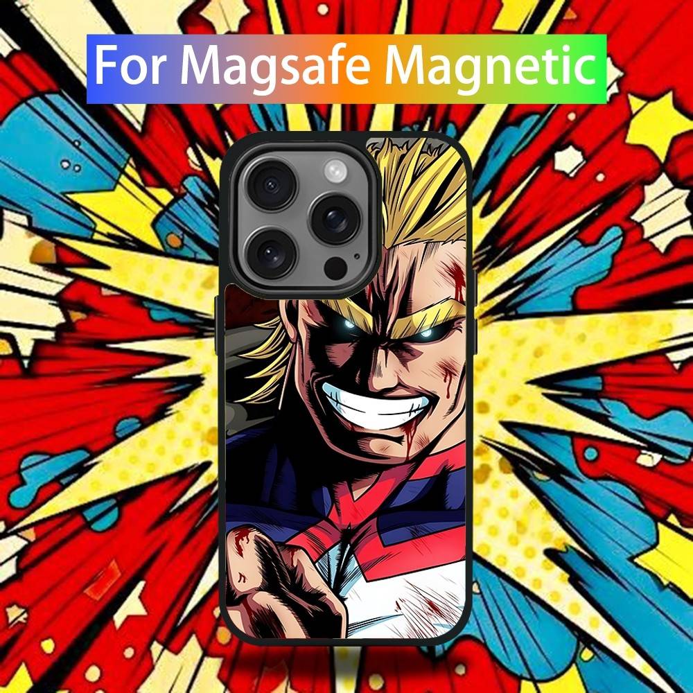 Toshinori Yagi MHA All Might Phone Case For iPhone 17,16,15,14,13,12,11,Pro,Max,Plus,Mini,SE4,E Magsafe Wireless Charging Cover
