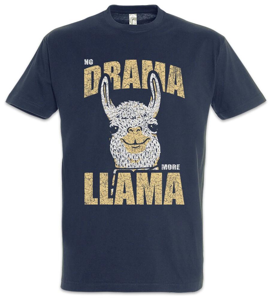No Drama More Llama T-Shirt Lama Keep Calm Geek Nerd Zoo-Keeper Fun