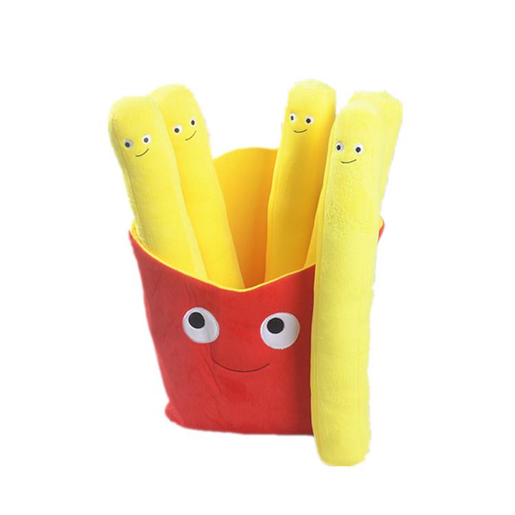 Creative French Fries & Hamburger Plush Doll - Fun Snack Pillow for Kids & Home Decor