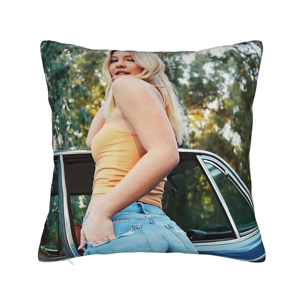 Madelyn Cline Beautiful Actress Poster Pillow Cover Kawaii Pillow Case For Sofa Bedroom Home Decor Design Pillowcases Gift Idea
