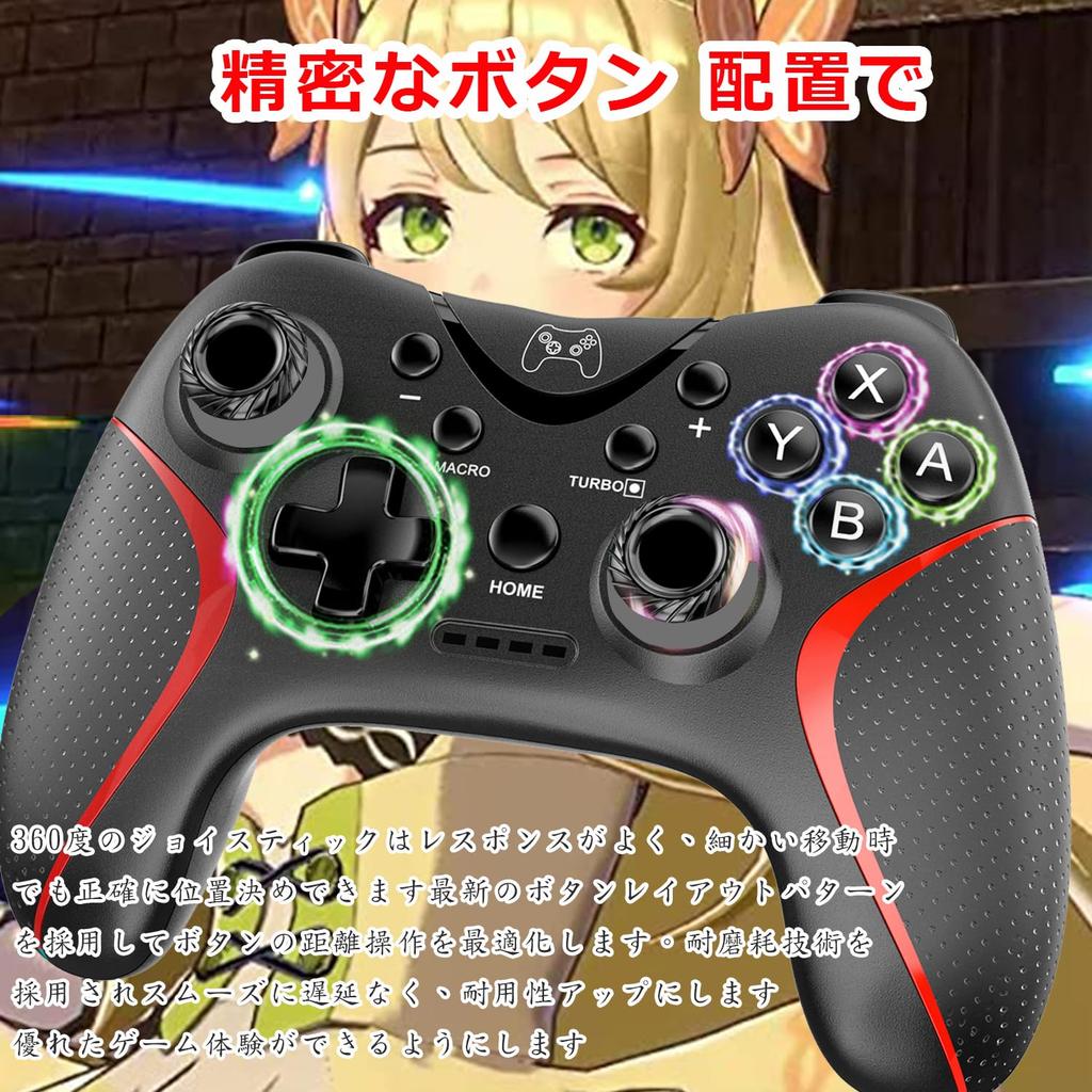 Bezdrátový ovladač pro Switch 2 s funkcí makro a zadními tlačítky Nový Rychlý Bez Turbo Rychlé HD a Gyro Kompatibilní se Switch iOS a