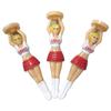 6 stuks Plastic Tee's Ballen Tee Mooie Sexy Bikini Dame Cadeau Plastic Tee's Gereedschap