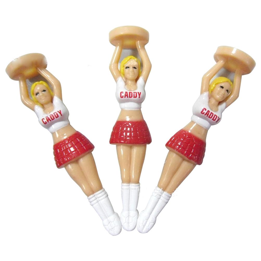 6 stuks Plastic Tee's Ballen Tee Mooie Sexy Bikini Dame Cadeau Plastic Tee's Gereedschap