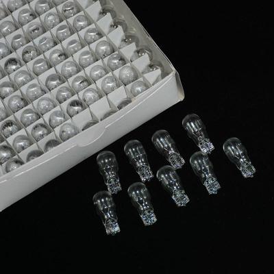 100 Stück/Box T13 Halogenlampe Klarglas Warmweiß Bernstein 10W Auto Innenlicht Standlicht Kfz Halogenlampen
