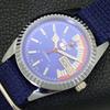 AUTOMATIC VINTAGE REFURBISHED SEIKO 5 6309A JAPAN MENS BLUE DIAL WATCH a440816-4