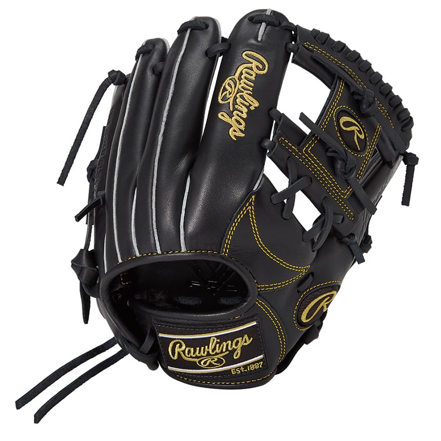 Rawlings HYPER TECH R9 SERIES Baseball Throw Glove, Junior/Jr., Kids, GJ5FR9G9M, All-Around, Black, Medium, Left-Handed