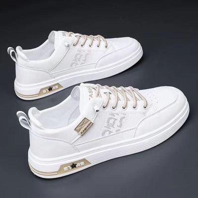 2024 Men's Summer Slip-On Sneakers: Co-Branded, Breathable White Shoes with Soft Soles