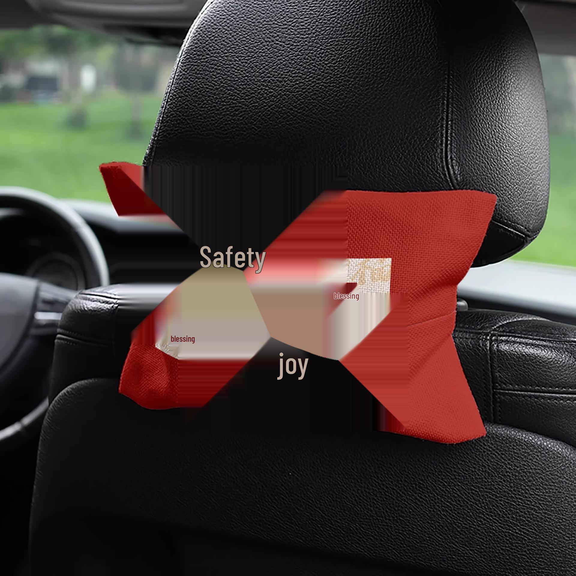 

Chinese Style Car Tissue Box Dispenser - Universal Hanging Cover for Passenger Seat