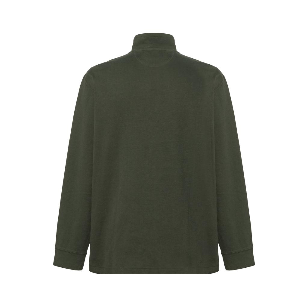 Polo Ralph Lauren Color Block Loose Fit Half Zip Long Sleeve Polo Shirt Men Tops Green MNPOKNI16822387