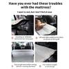 Portable Backseat Sleeping Pad Foldable Car Mattress with Side Mesh, Storage Bag for Beach, Fishing Camping Long Drives
