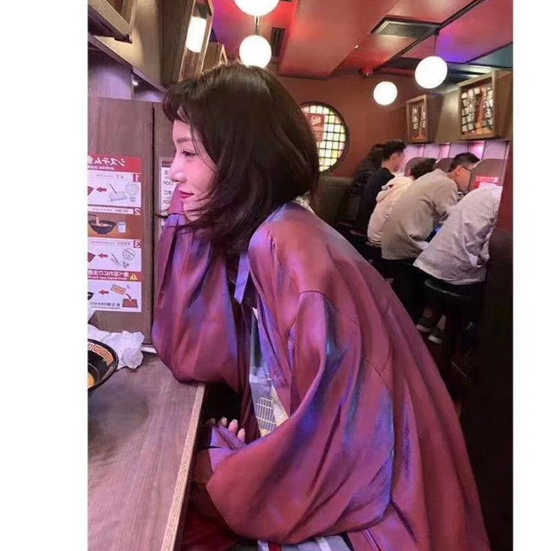 2025 Long Sleeve Fashion Elegant Women Shirt New Summer Casual Top Plus Size Loose Sunscreen Women's Blouse Solid Color Office Outerwear Clothes