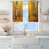 2pcs Yellow Birch Printed Curtain for Home Decor - Rod Pocket Window Treatment for Bedroom,Office,Kitchen,Living Room,and Study