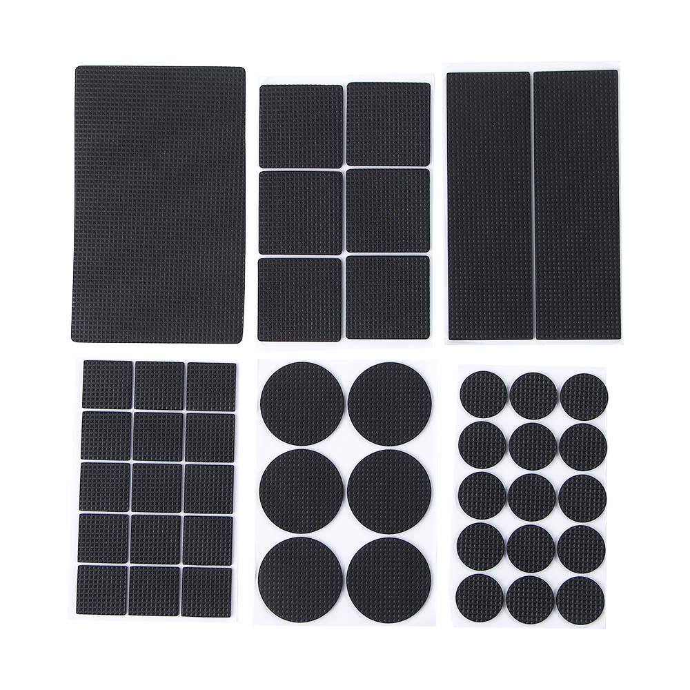 

Floor Protectors Mat Anti Slip Furniture Floor Mat Floor Pads Chair Leg Protector Feet Pads A чорний