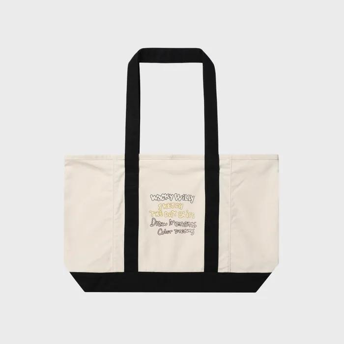 Ivory canvas tote bag