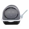 Enclosed Plastic Litter Box Extra Large Odor Resistant Easy Cleaning Covered Kitty Litter Box with Scoop for Indoor Cats