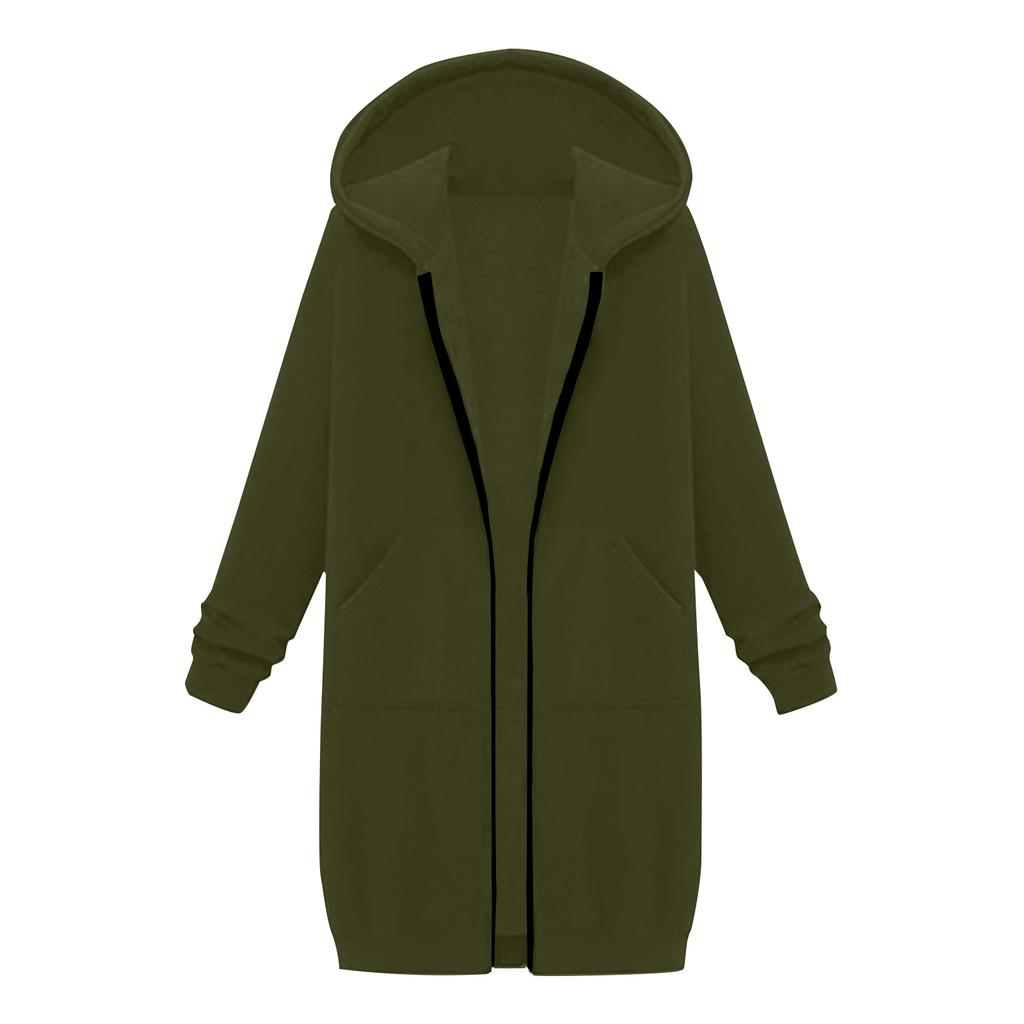 Women's Zip Up Hoodies Oversized Fleece Long Pullover Hooded Sweatshirts Casual Long Sleeve Fall Hoodie Jacket