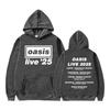Rock Band O-Oasis Live 25 World 2025 Tour Cover Pullover Men's Fashion Long Sleeve Hoodie Unisex Oversized Sweatshirt Streetwear