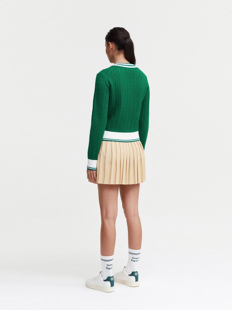SERGIO TACCHINI W Preppy Wool Cricket Sweater Pullover
