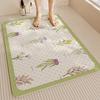 Fresh Flower Non-Slip With Suction Cup Floor Mat Children The Elderly Pregnant Women Bathroom Bath Anti-Drop Mat Household