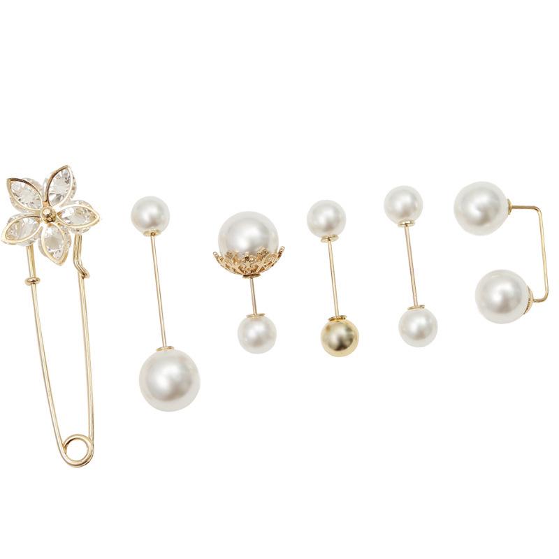 Women's Waist-Tightening Elastic Brooch Pin - Anti-Exposure Buckle for Clothes and Skirts