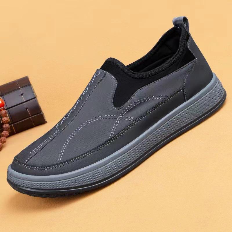 

Дышащая повседневная мужская обувь на толстой подошве RK для людей среднего и пожилого возраста — прочная и удобная для ходьбы и вождения 44 серый