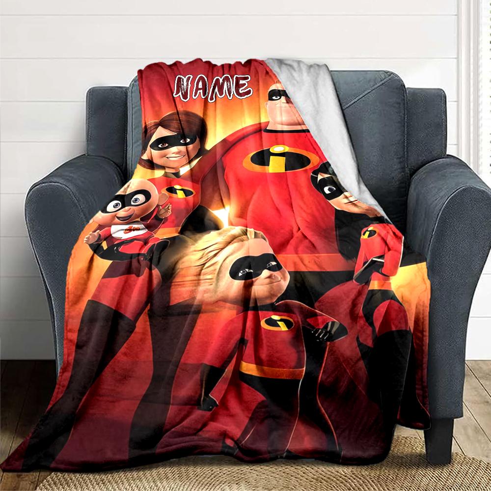 Custom Name Animal Adventure Ride blanket for Couch & Bed, Plush Cozy Fuzzy Blanket Super Soft & Warm Blankets for Fall and Winter. 0908167
