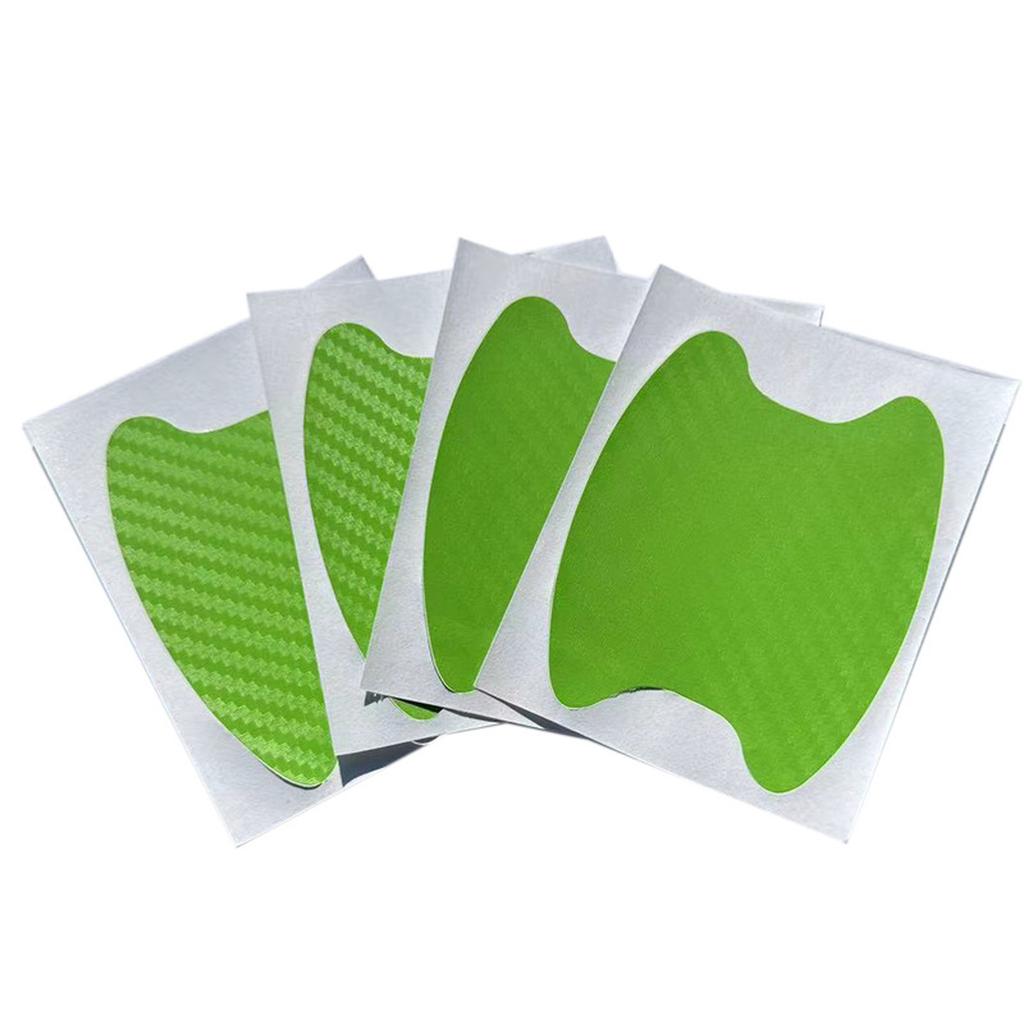 4Pcs/Set Car Styling Mouldings Sticker Car Door Sticker Carbon Fiber Scratches Resistant Cover Auto Handle Film Parts
