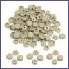 40pcs 4mm Beige Hinged Screw Cover Folding Caps for Car Home Furniture Decor