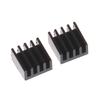 10Pcs  8.8X8.8X5Mm Black Aluminum Heatsink Cooling Radiator With Thermal Pad