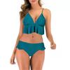 Feshion Womens Ruffle  Sexy Bikini Set Wrap Molded Cups Two Piece Bathing Suit Swimsuit