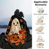 1pc Cartoon Ghost & Pumpkin Halloween Blanket  Cartoon Throw for Home Decor, Gift Idea, Room Decoration, Living Room, Travel, Camping