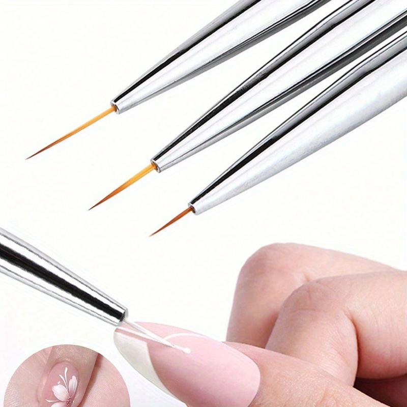 3PCS Nail Brush Set, Nail Art Brush, Nail Drawing Pen, Nail Art Painting Brush, Nail Brush Flower Drawing PenSuitable