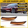 Für 2015-2017 CHRYSLER 200 GERÄUCHERTE SEITLICHE LED-BLINKER FRONTSCHEINWERFER LAMPEN BERNSTEIN LINKS & RECHTS