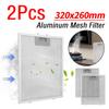 2 Pièces Filtres de Hotte de Cuisine Filtre en Maille d'Aluminium Filtre en Maille Métallique Filtre d'Évent d'Extraction pour Cuisine Domestique Accessoires de Hotte de Cuisine 320x260mm