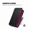 For Infinix Smart 9 4G PU Leather Case Rhombus Imprint Wallet Stand Phone Cover