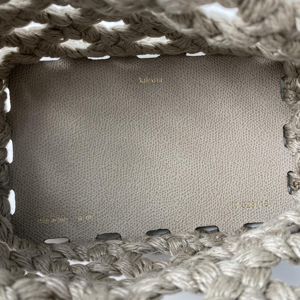 Gebrauchte Valextra Umhängetasche Gurege Canvas/Leder Damen